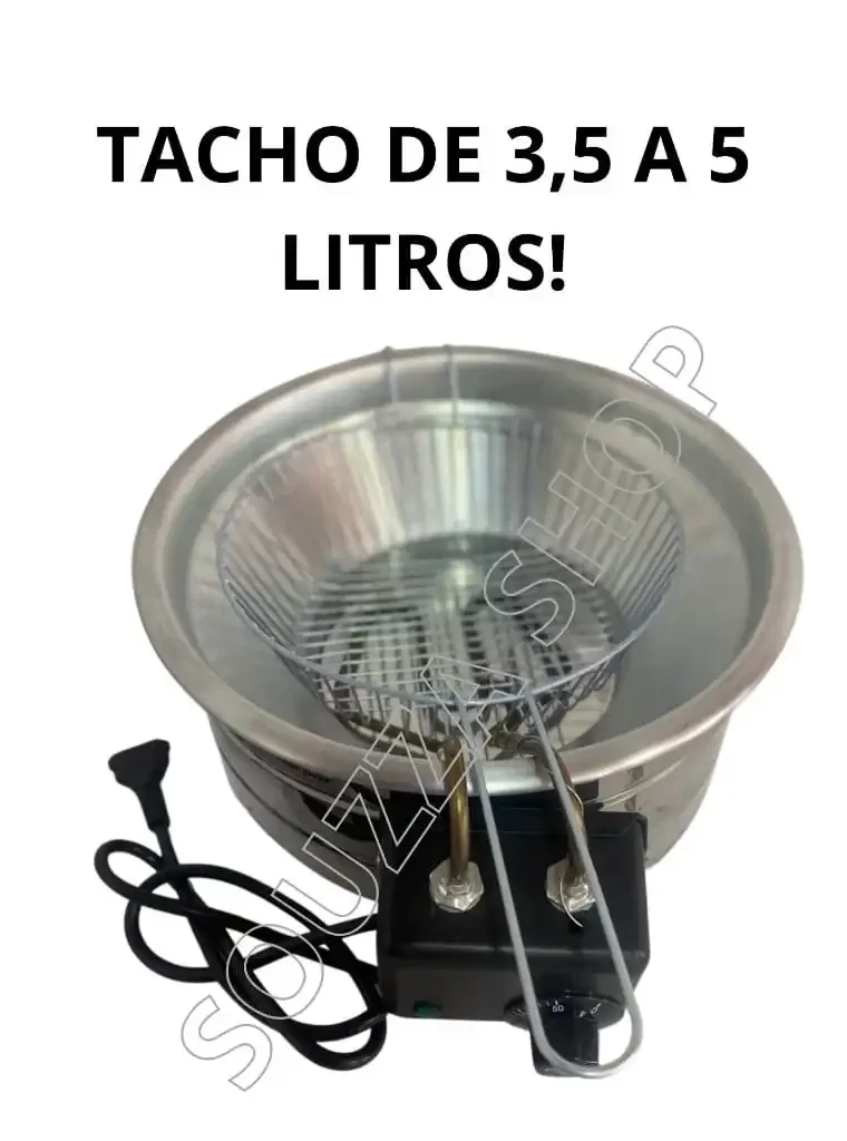 Tacho de fritadeira elétrica para coxinha de até 5 L